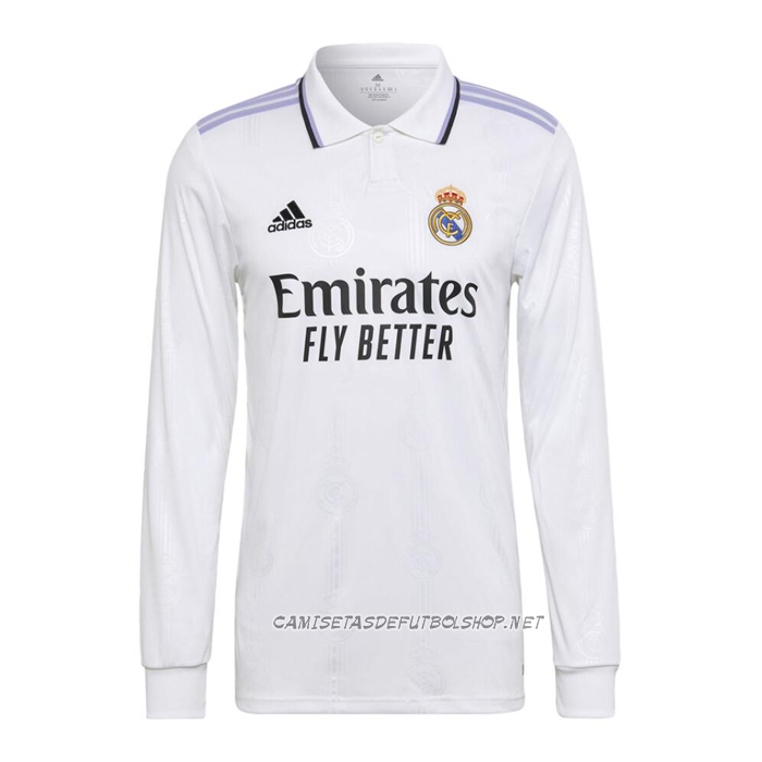 Camiseta Primera Real Madrid 22-23 Manga Larga